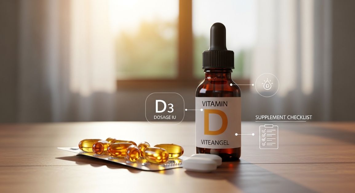 비타민D 영양제 선택 기준 D3 형태와 함량 체크 설명 이미지