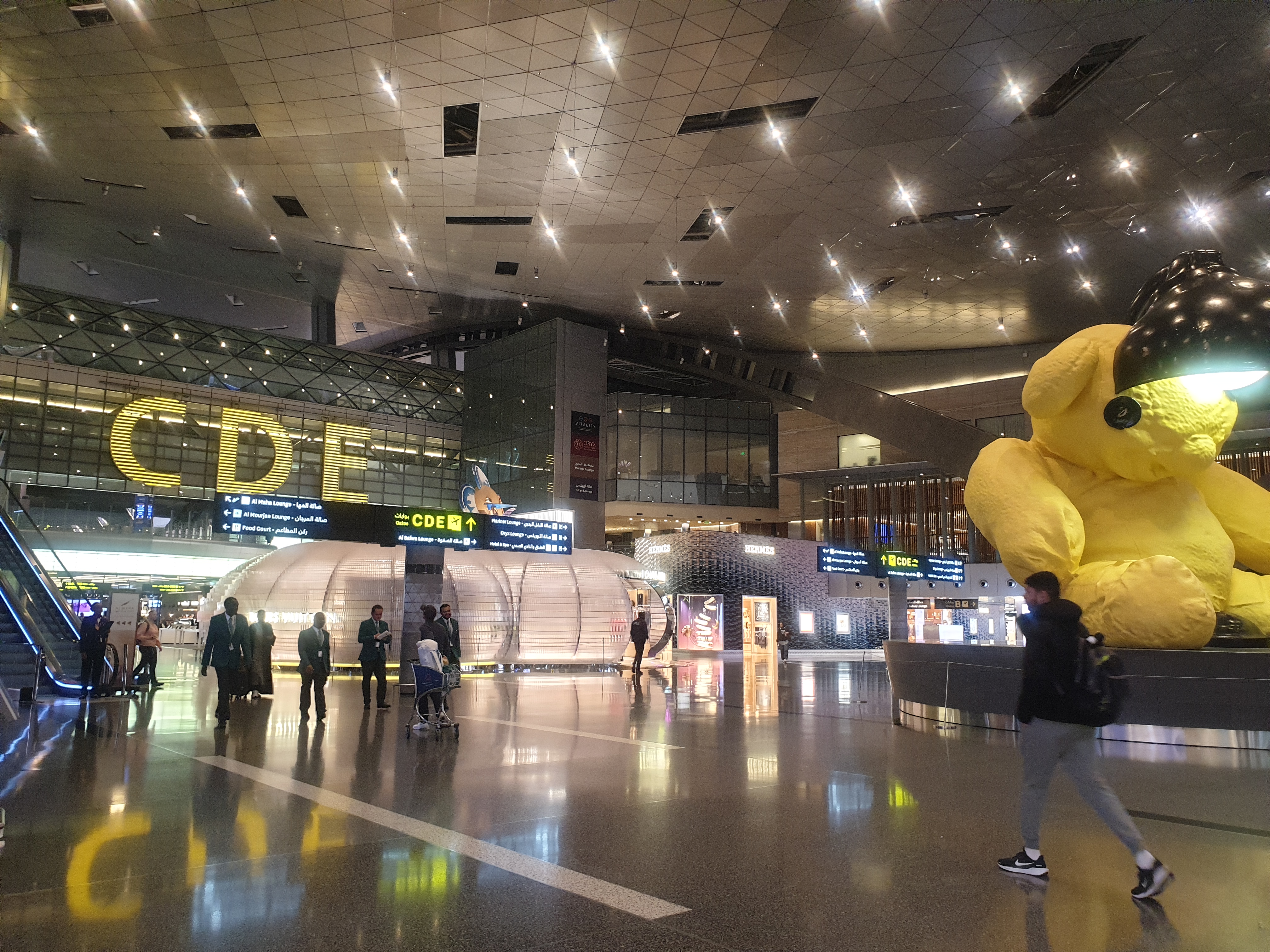 도하공항 내부