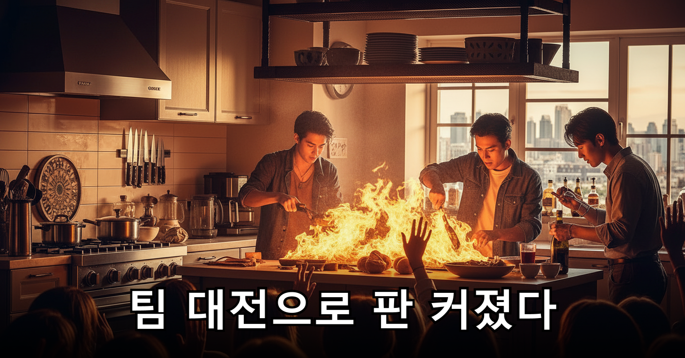 주방을 가득 채운 열정과 긴장감
