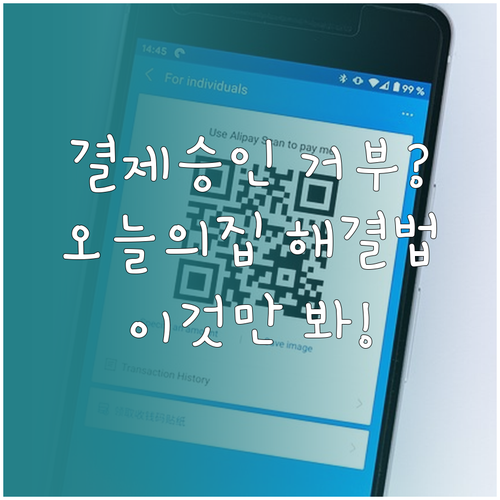 오늘의집 카드 승인 실패와 간편 결제..