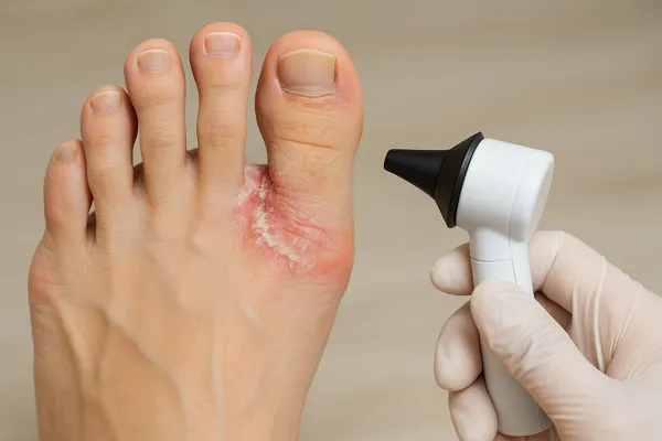 무좀 운동선수의 치료과정