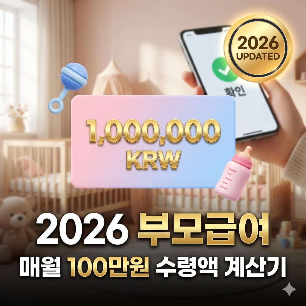 2026년 부모급여 완벽 가이드 인포그래픽