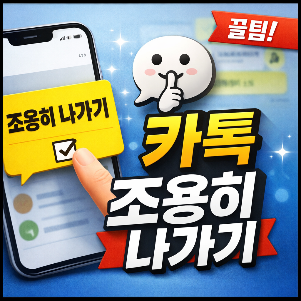 카톡 조용히 나가기