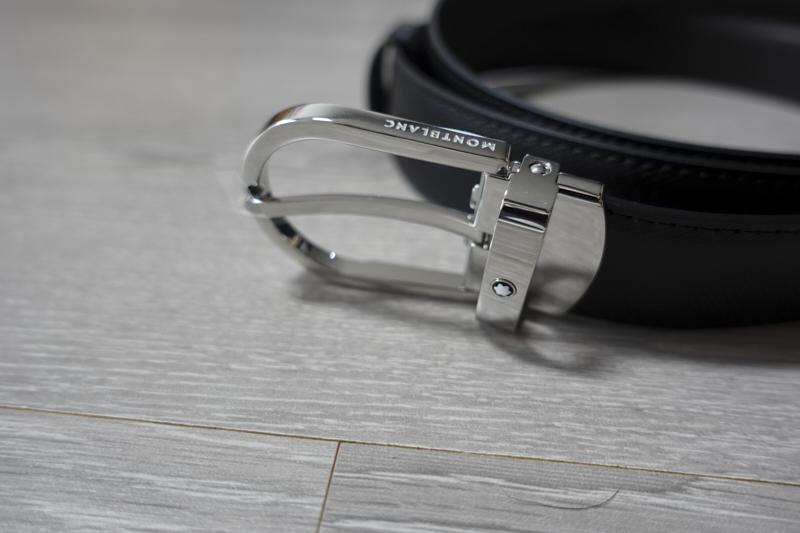 몽블랑 남자벨트 셀프컷팅 로고
