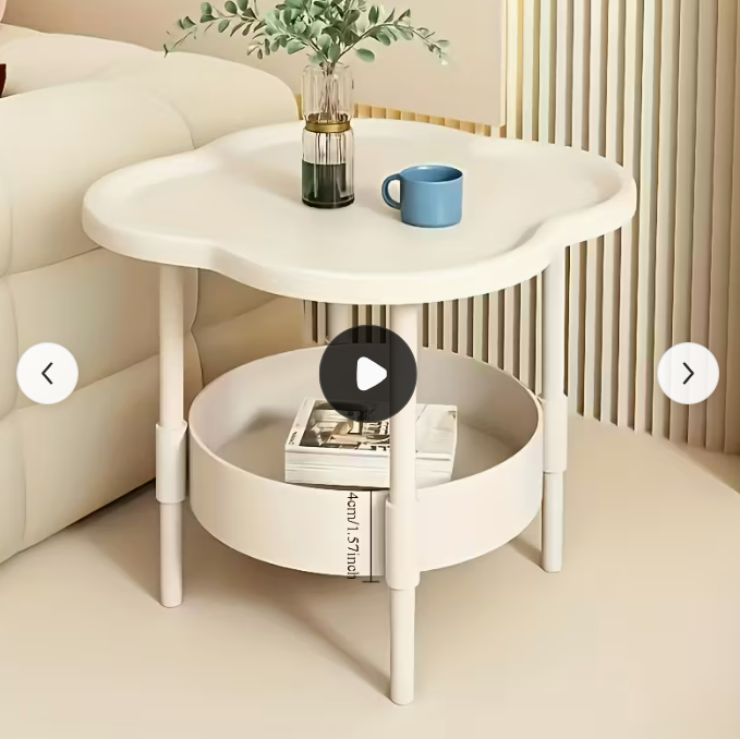 꽃 모양 야외 강화 플라스틱 커피 테이블