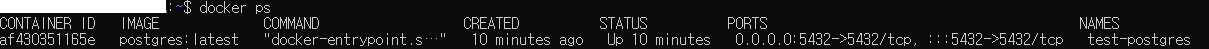 docker ps