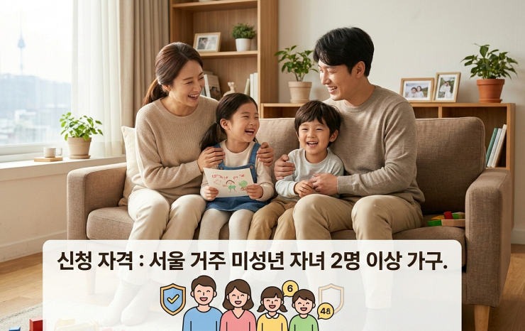 서울시 하수도 요금 감면대상 2자녀 기준