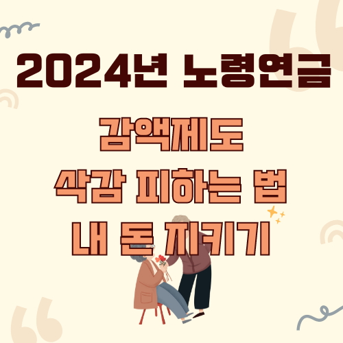2024년 노령연금 감액제도
