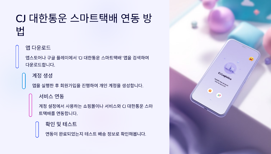 🔗 CJ 대한통운 스마트택배 연동 방법