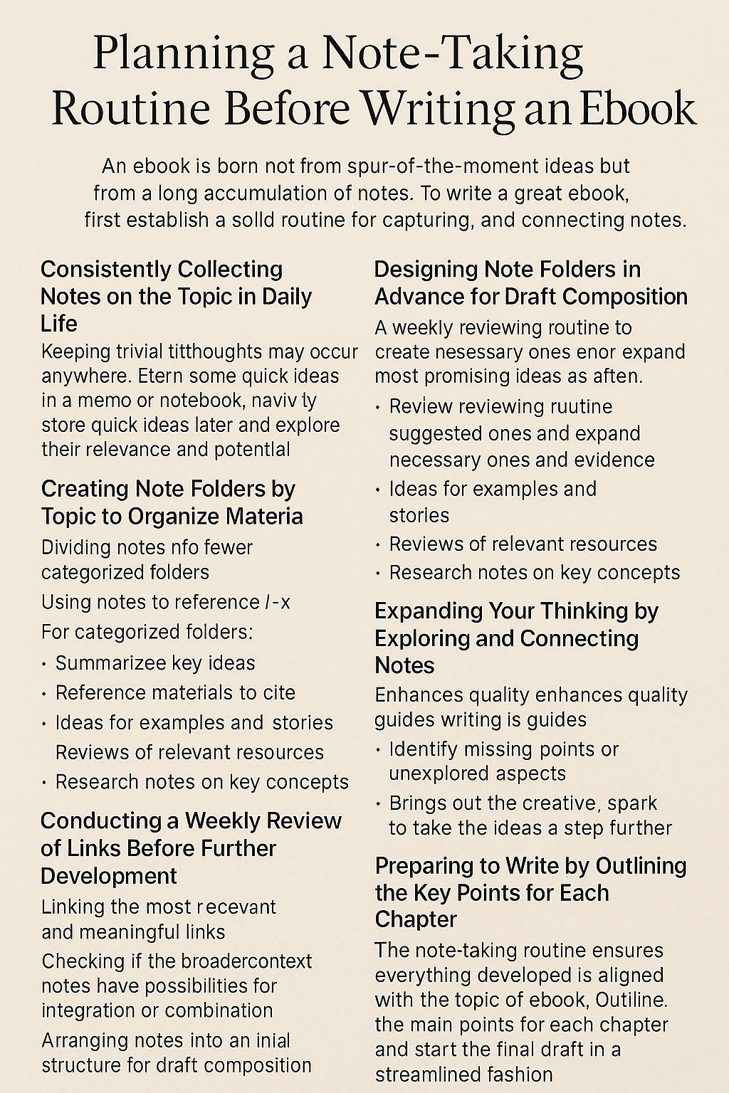 전자책 쓰기 전 메모 정리 루틴 설계법