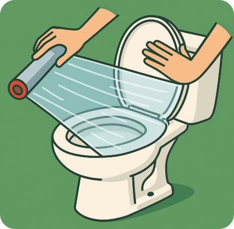 일회용 랩(랩막기 공법)