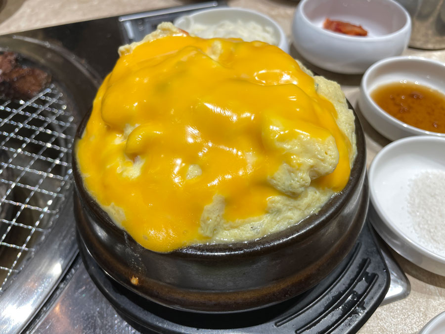 busanjib kbbq - cheese steamed egg