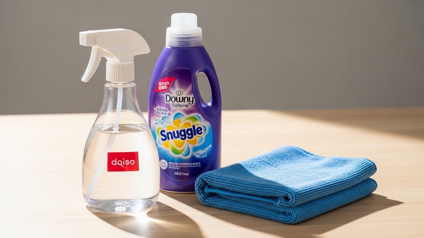 다이소 분무기와 섬유유연제를 섞어 정전기 방지액 만드는 준비물