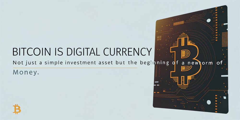 비트코인은 디지털 화폐다 – 단순한 투자 자산이 아닌 새로운 화폐의 시작