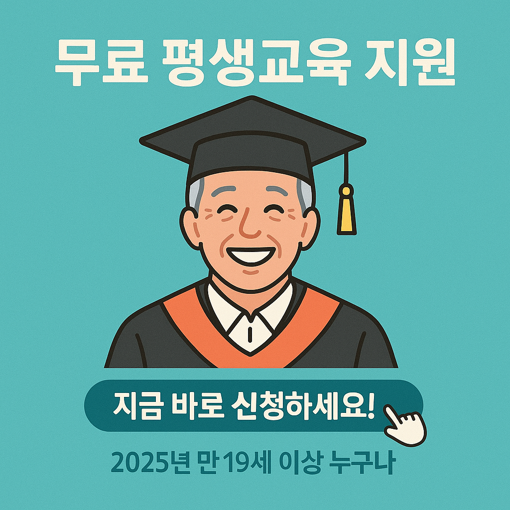 [4편]2025년 중장년 평생교육 지원 제도 ✏️ 무료 학습 기회 총정리