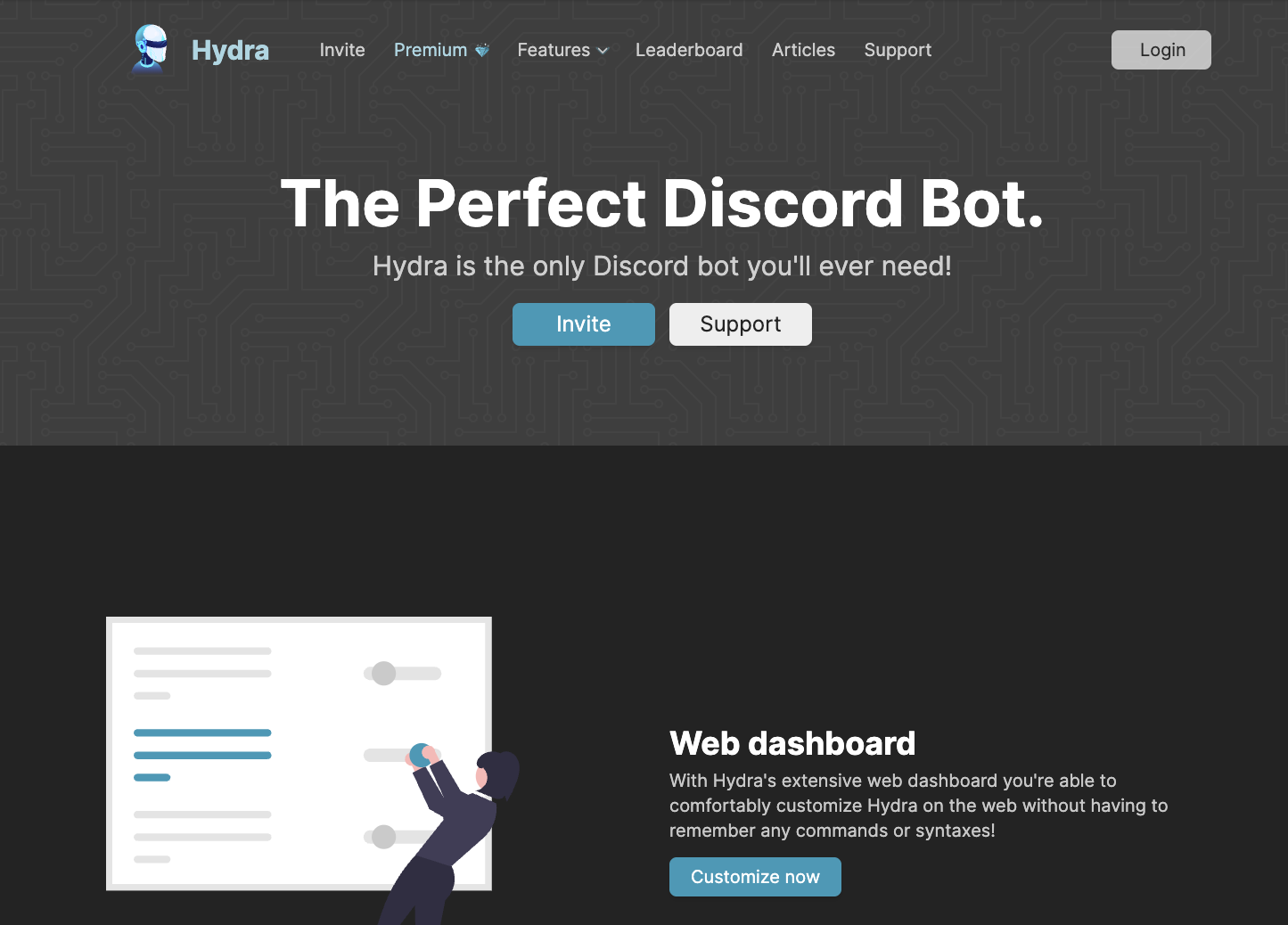 Hydra-bot-mainpage