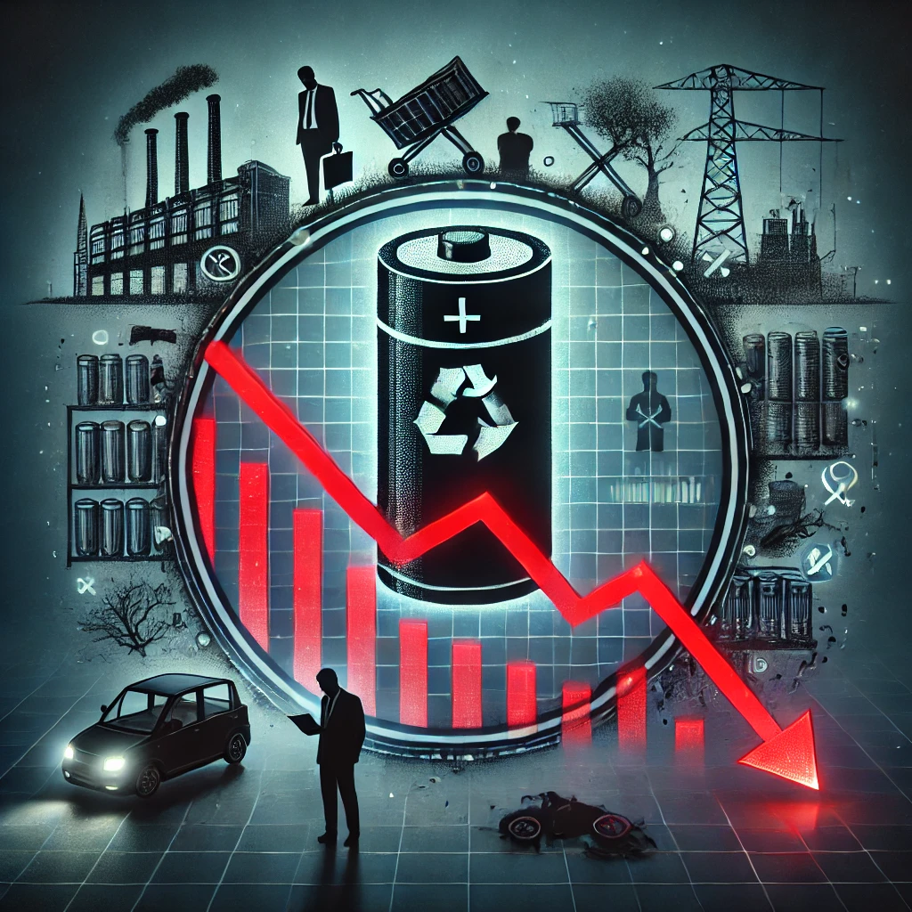 LG에너지솔루션 실적 발표&hellip;2차전지株 일제 하락