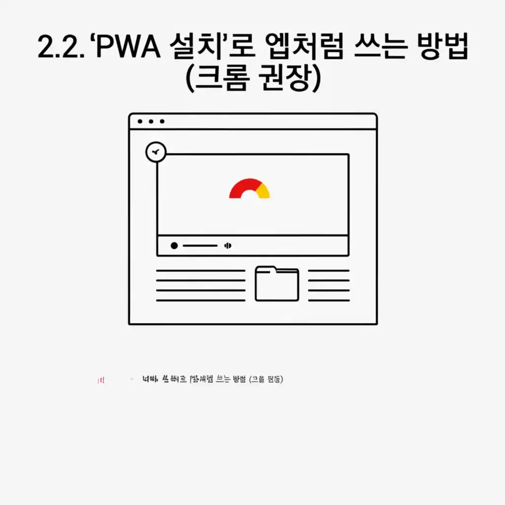네이버 밴드 PC버전 PWA 설치를 위한 크롬 브라우저 화면, 앱처럼 사용