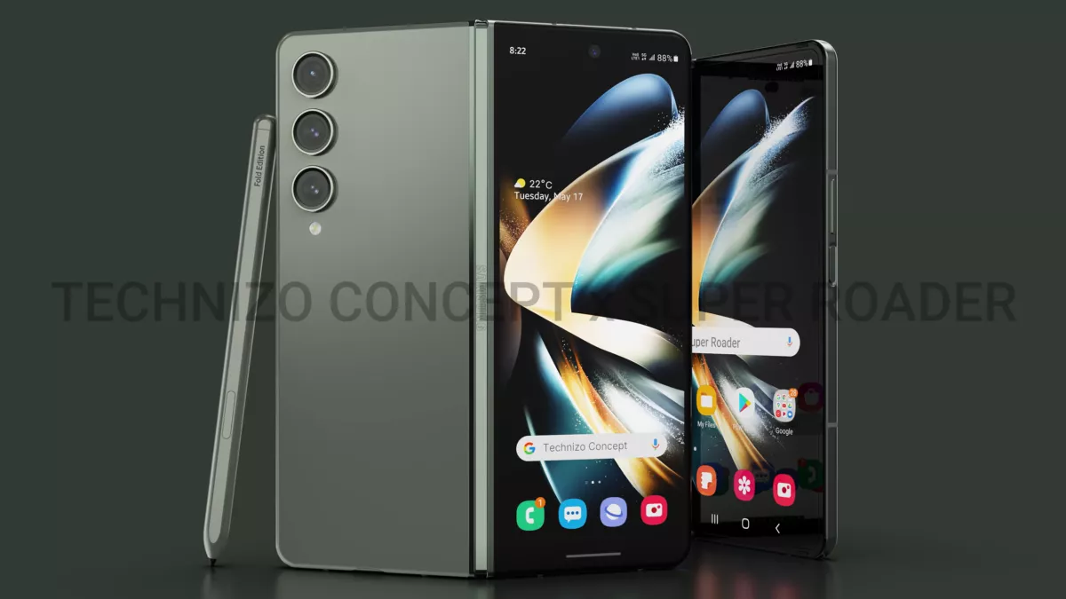 갤럭시 Z 폴드 5 렌더링