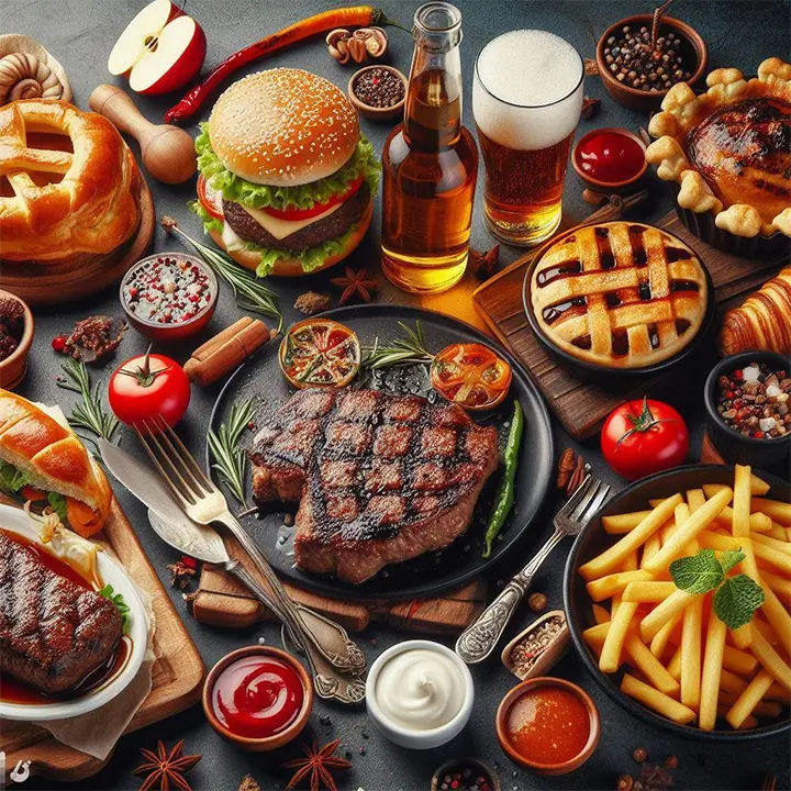 미국의 유명한 음식종류는 무엇인가요