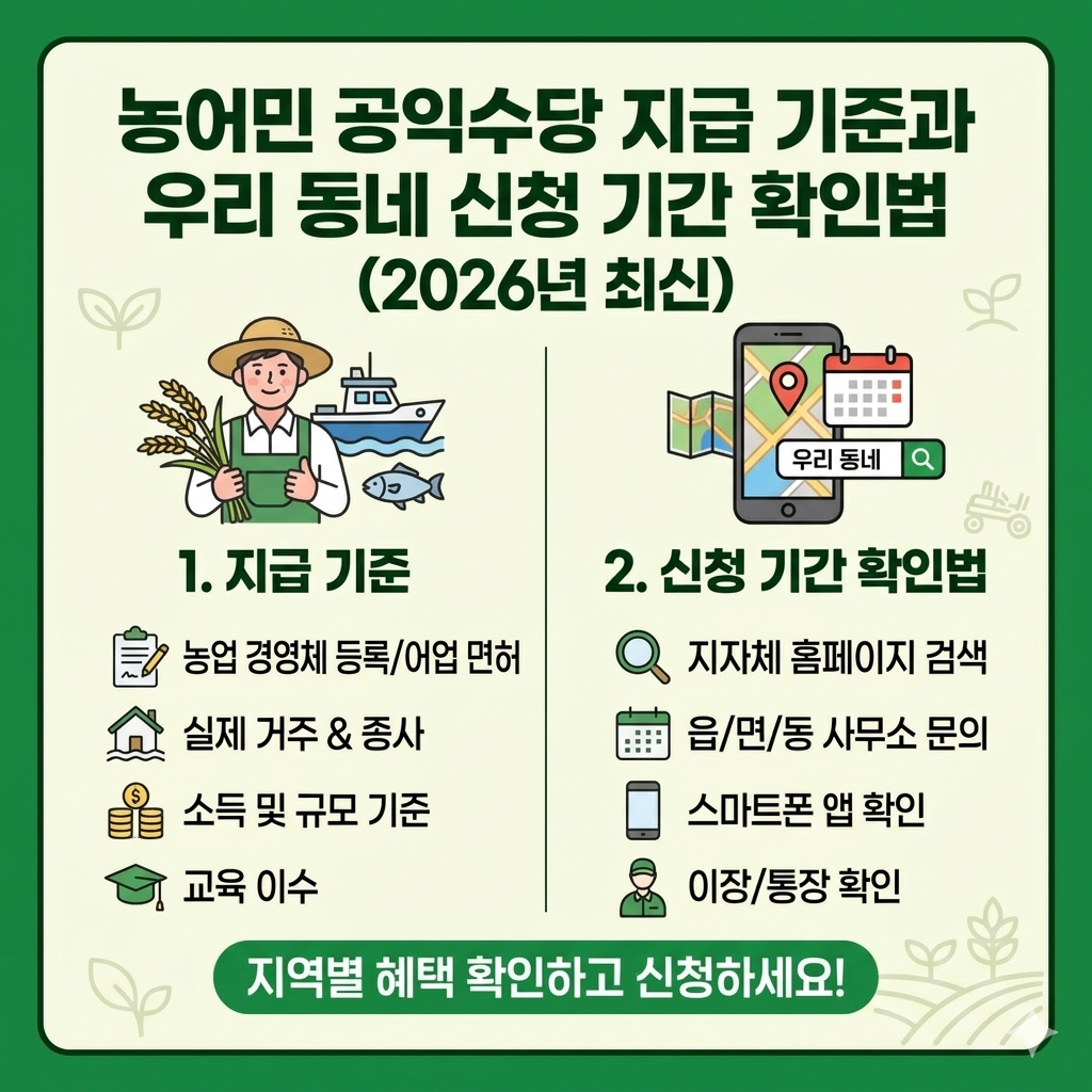 농어민공익수당 관련 인포그래픽