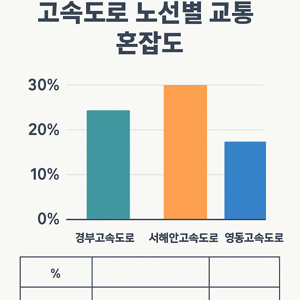 첫날 vs 막날 비교: 귀성길(첫날 오전), 귀경길(막날 오후)