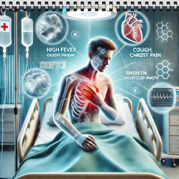 급성폐렴 증세 기침 고열 호흡곤란? 그 초기 증상 놓치지 마세요