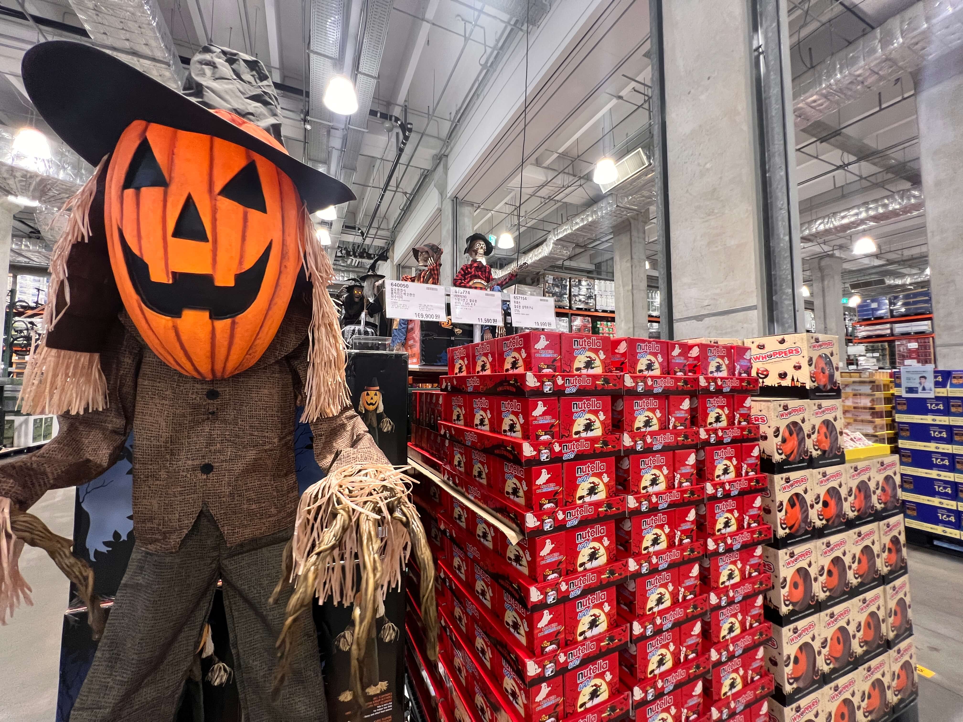 할로윈 장식 움직이는 잭오렌턴 허수아비