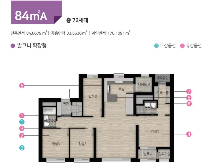 힐스테이트 대구역퍼스트 평면도
