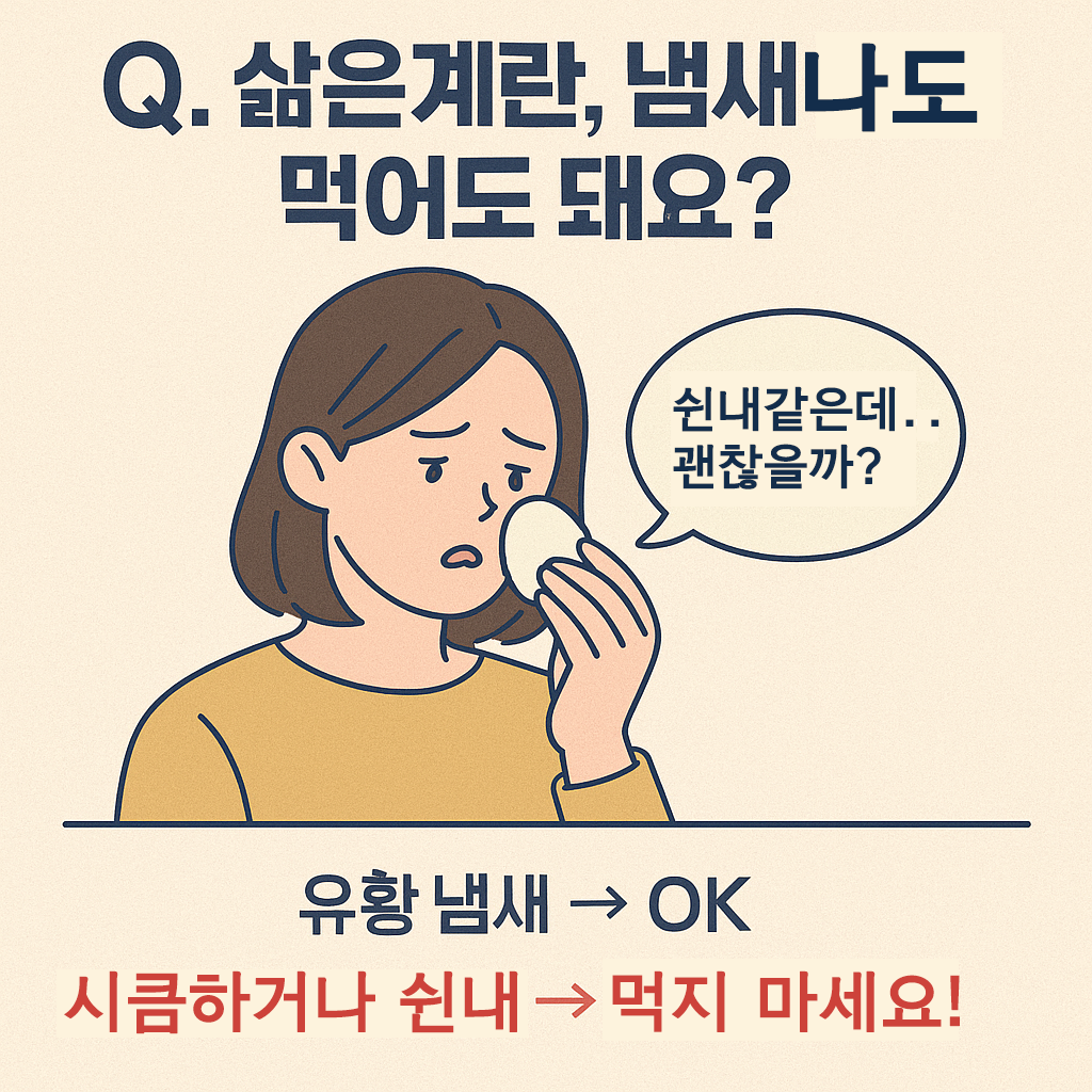 삶은계란 유통기한