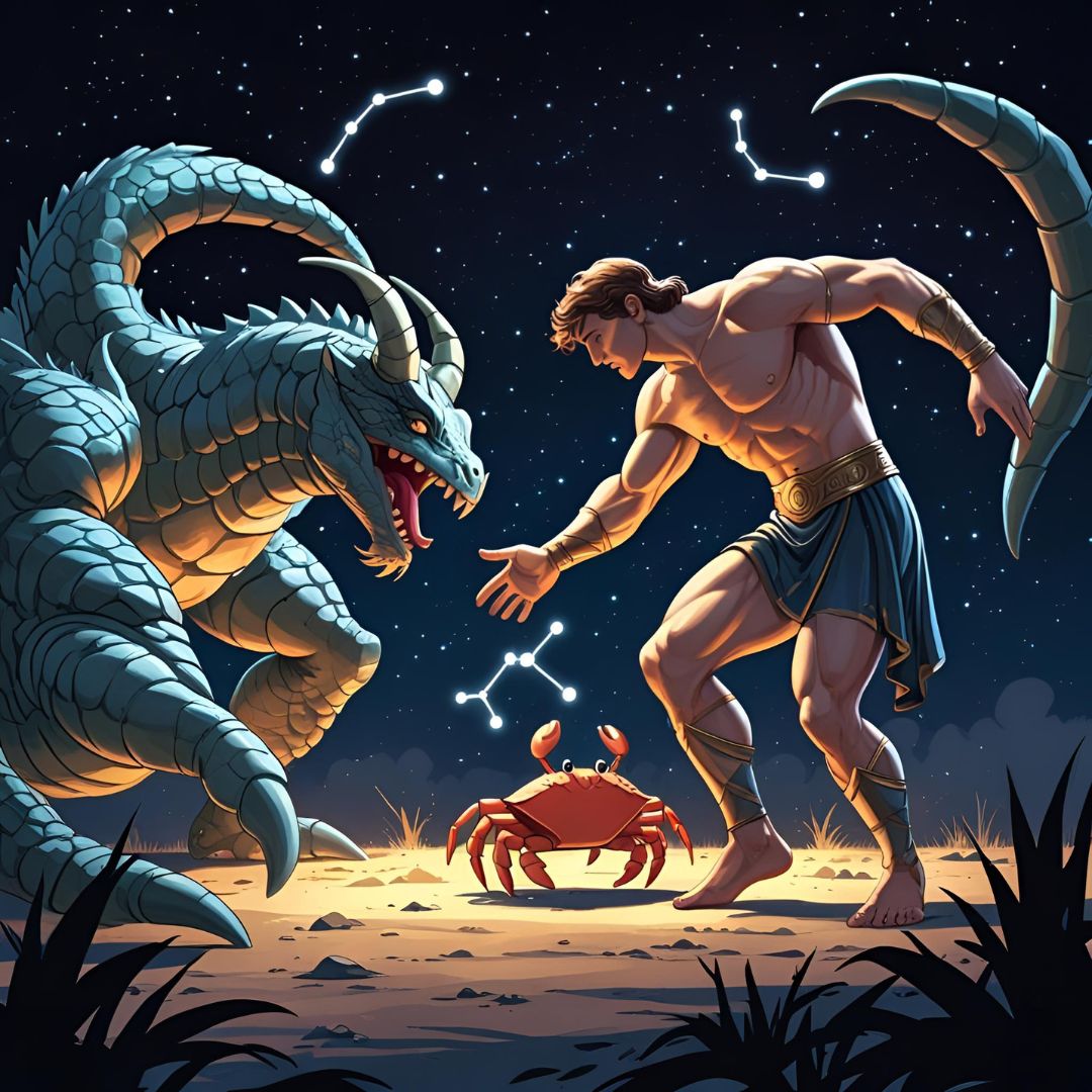 헤라클레스와 게자리 이미지