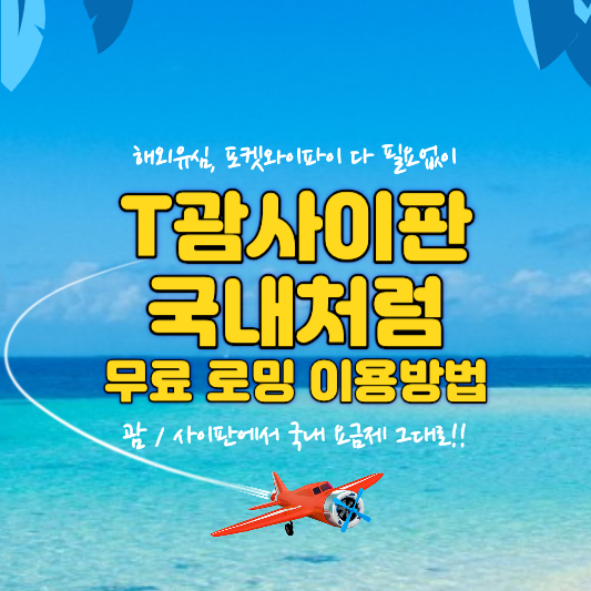T괌사이판 국내처럼 이용 방법