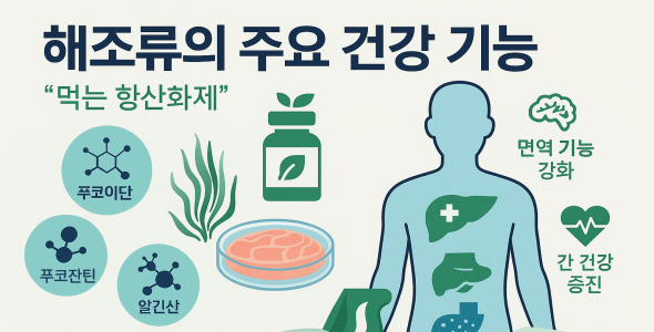 해조류의 주요 건강 기능 – ‘먹는 항산화제’