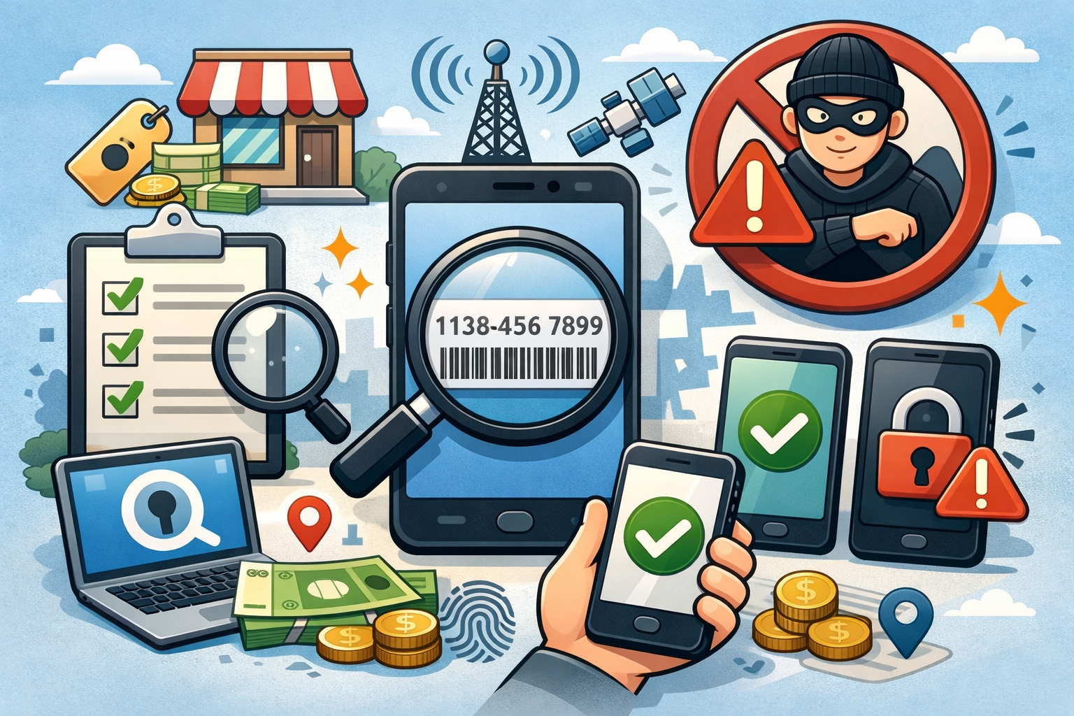 도난폰 조회 방법 총정리｜중고폰 구매 전 IMEI 확인 사이트 완벽 가이드 관련 사진