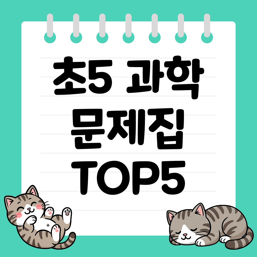 2026년 대비 초5 과학문제집 추천 순위 TOP5
