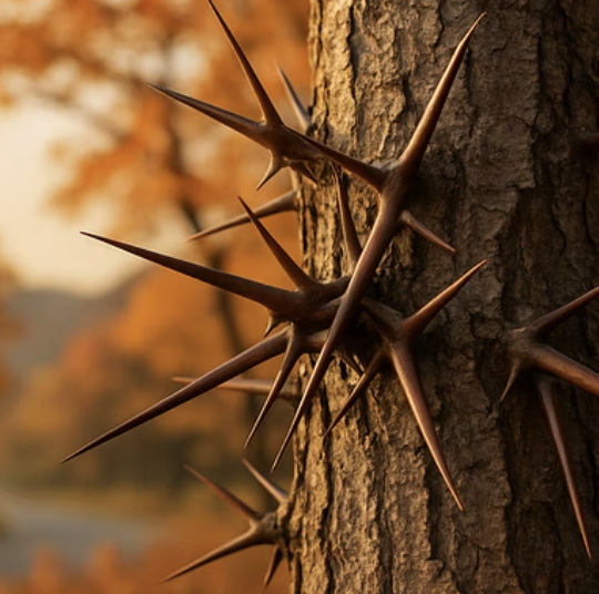 주엽나무, 왜 이렇게 무섭고 큰 가시가 있을까?