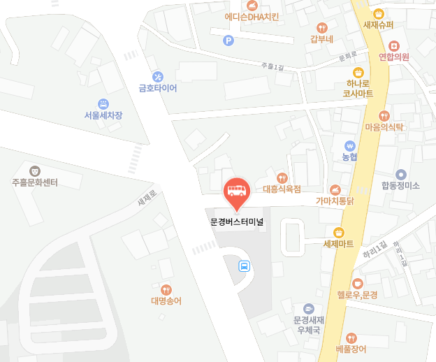 문경버스터미널 위치