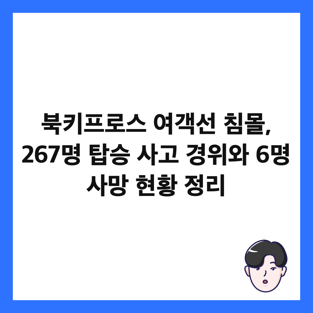 ๋ถํคํ๋ก์ค ์ฌ๊ฐ์ ์นจ๋ชฐ, 267๋ช
ํ์น ์ฌ๊ณ ๊ฒฝ์์ 6๋ช
์ฌ๋ง ํํฉ ์ ๋ฆฌ ์ธ๋ค์ผ