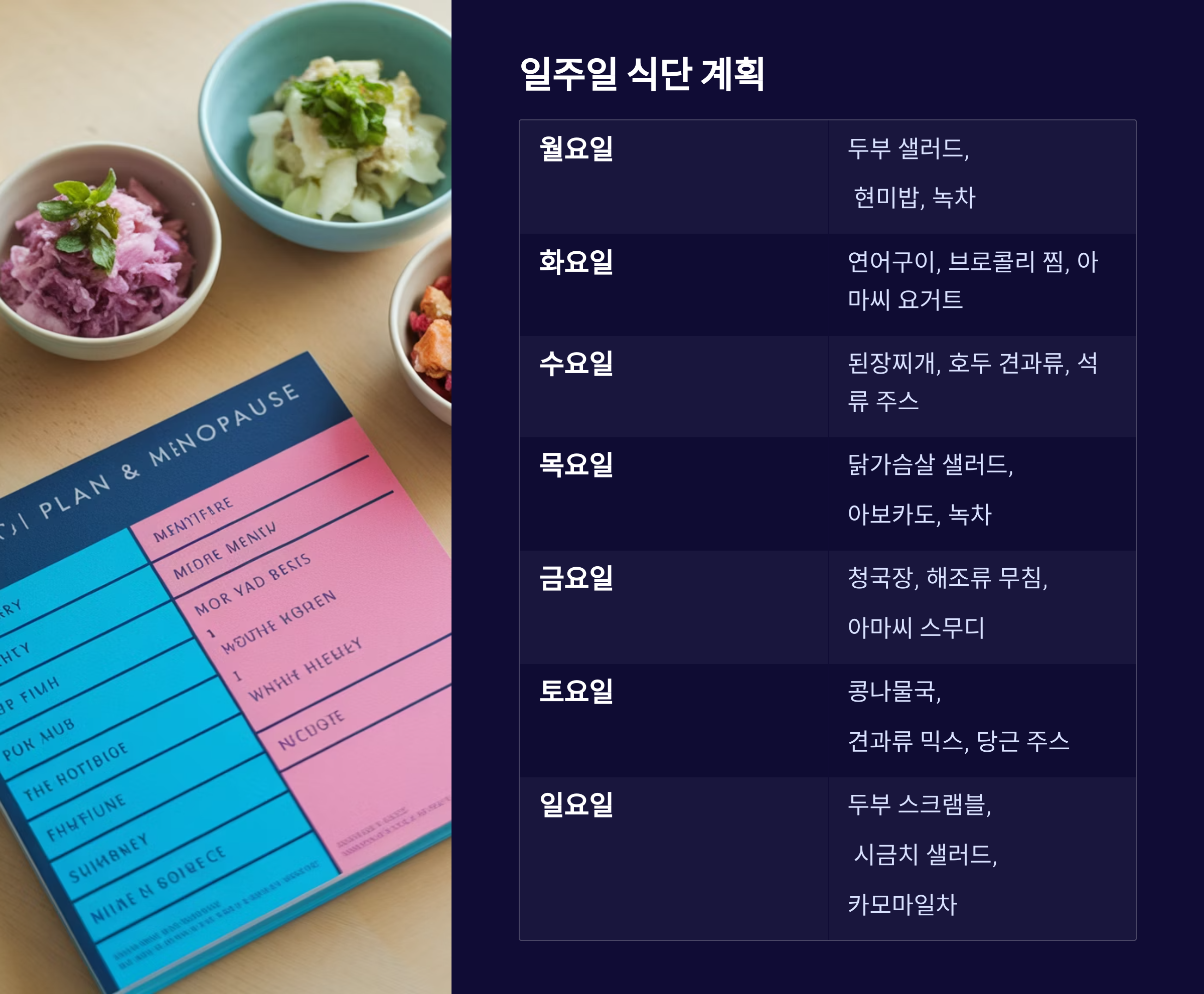 갱년기 증상, 자연식품으로 슬기롭게 다스리기