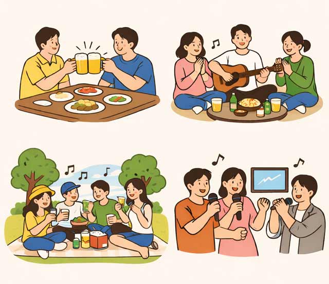 한국의 모임 예제 이미지