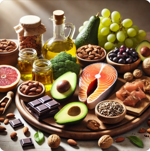 건강한 지방을 표현한 이미지