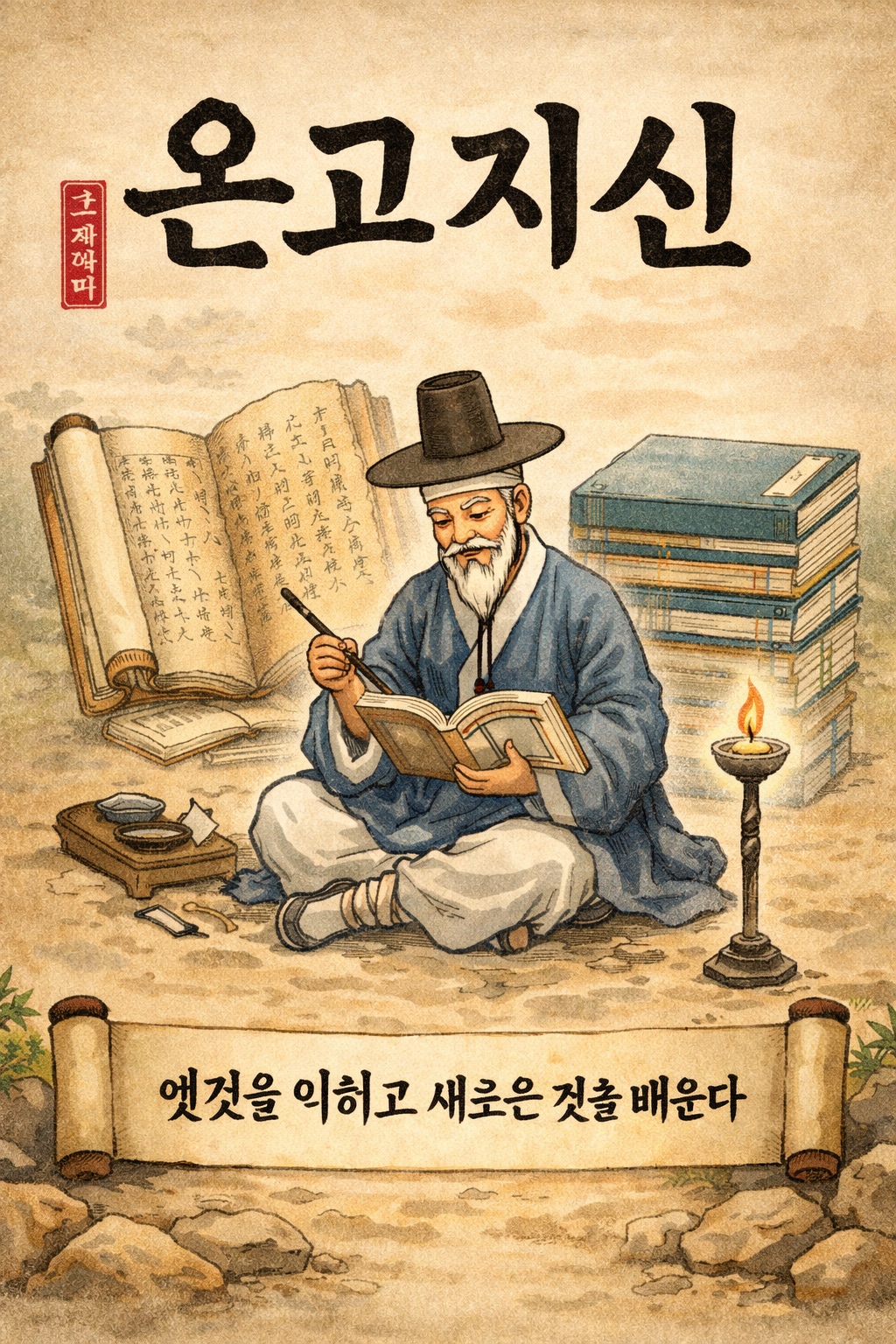 온고지시 사자성어 이미지