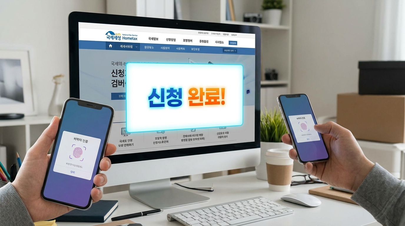 홈택스를 통해 온라인으로 2026년 근로장려금을 간편 신청하는 과정