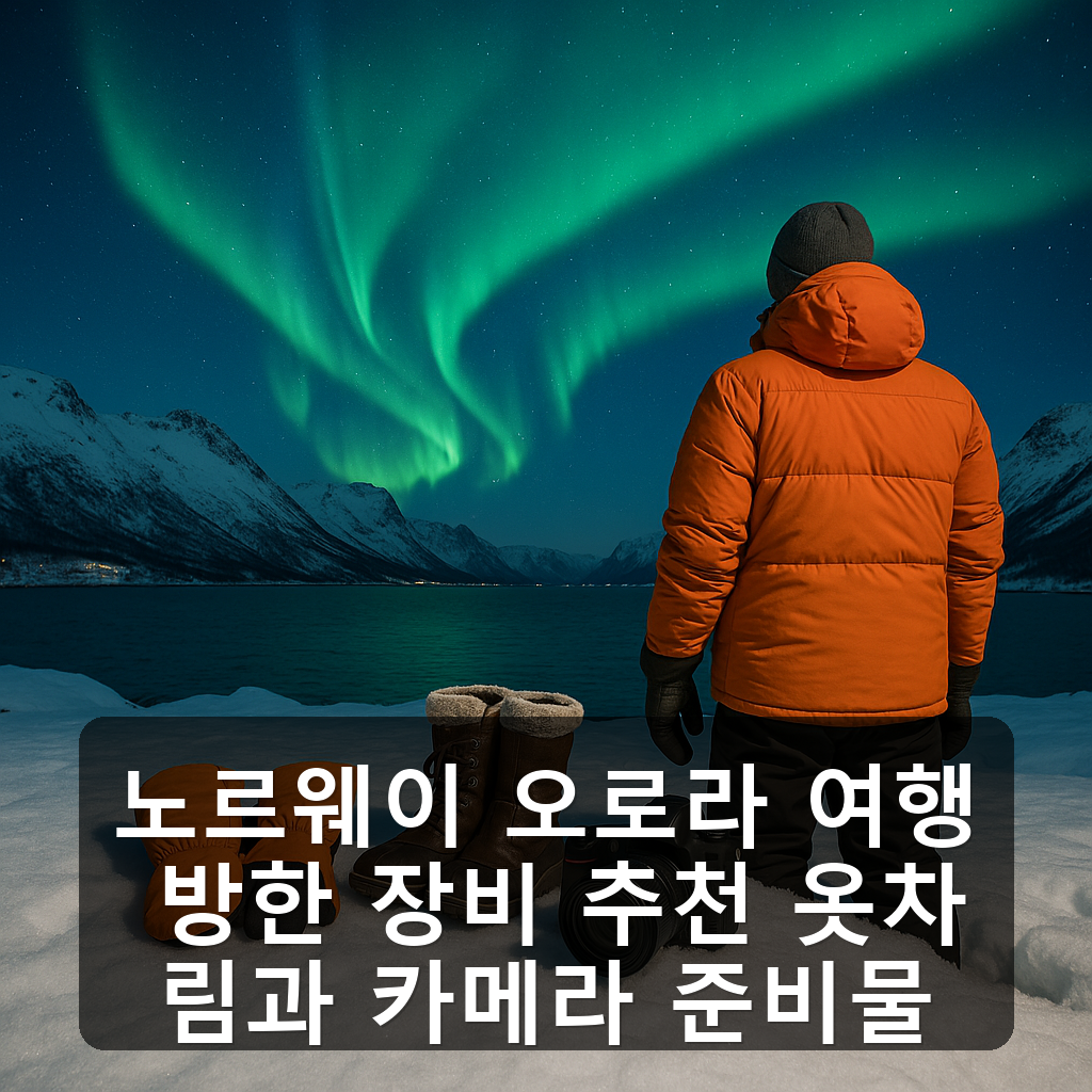 노르웨이 오로라 여행 방한 장비 추천 옷차림과 카메라 준비물