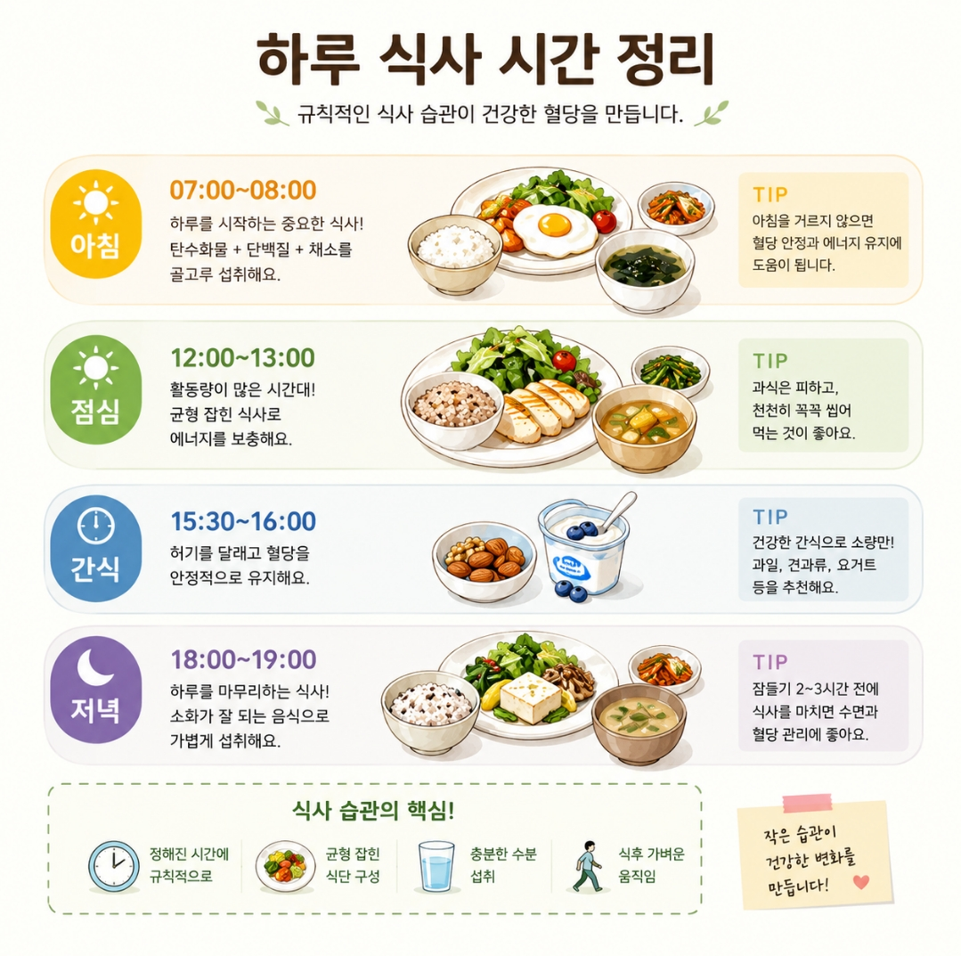 규칙적인 하루 식사