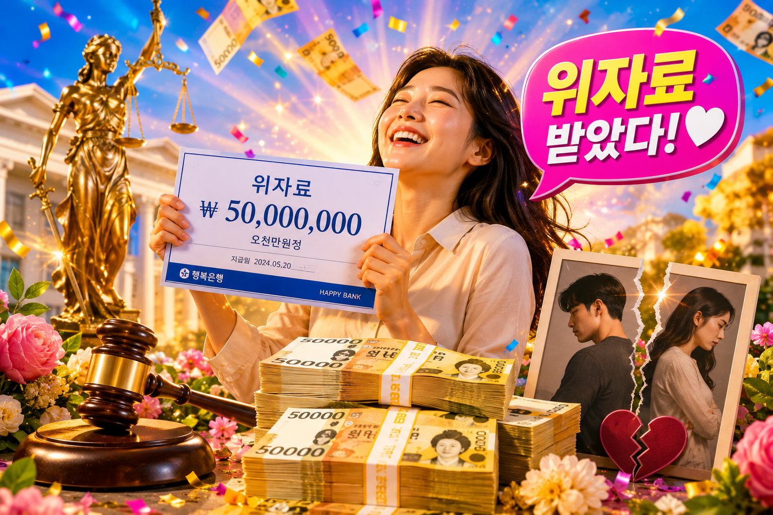 위자료 받는 꿈 해몽 30가지 총정리 재산분할 손해배상금 길몽 흉몽 의미