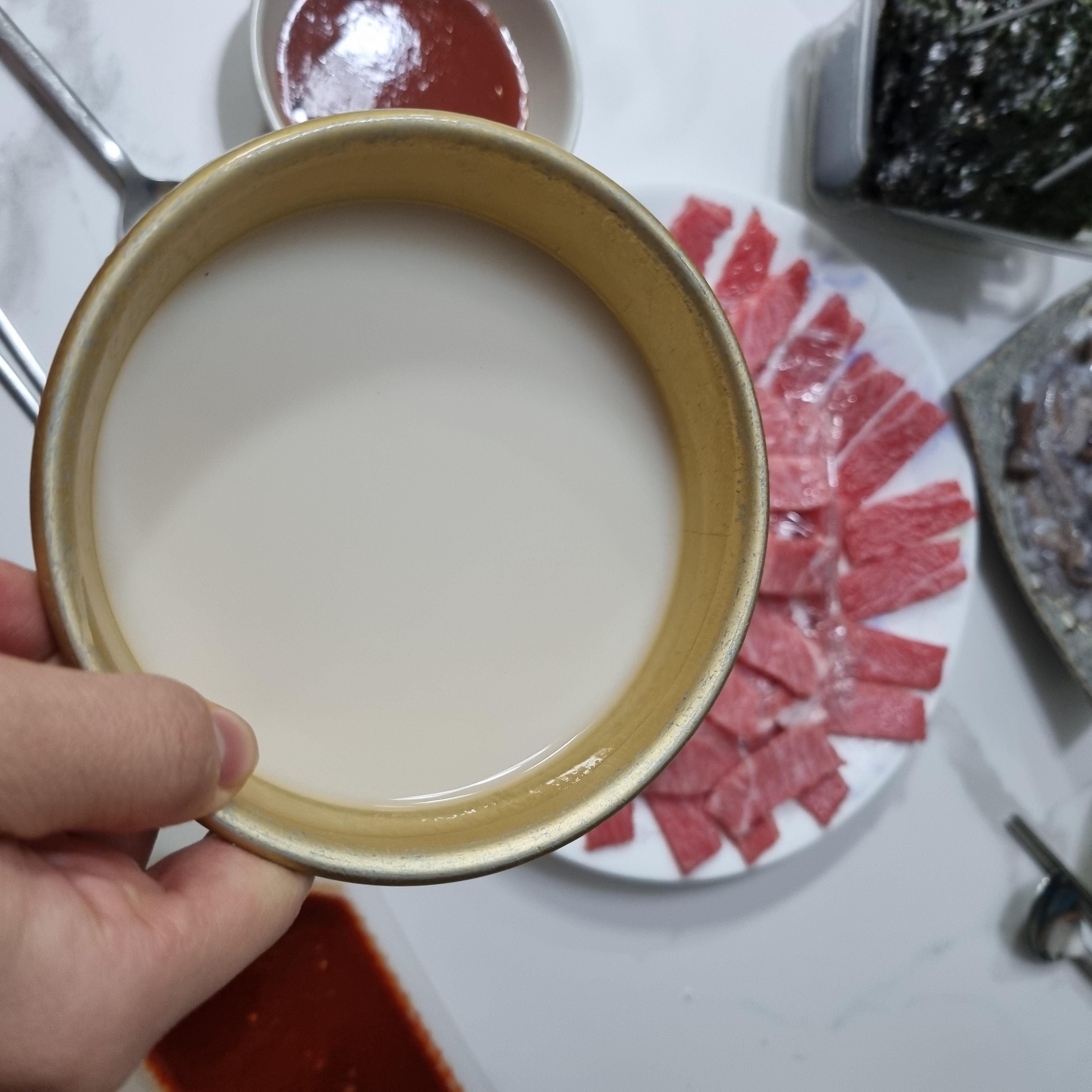 국도 막걸리 색상
