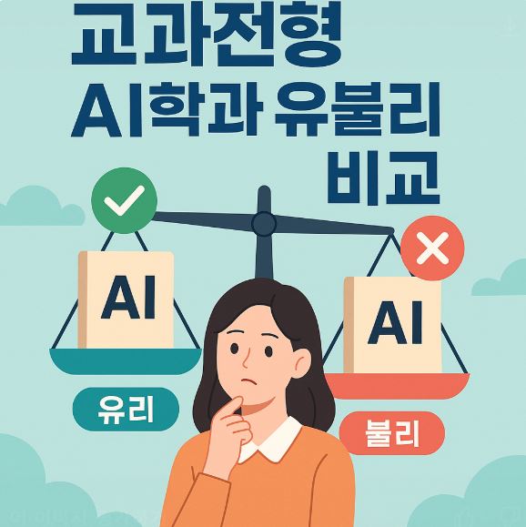 교과전형 AI학과 유불리 비교