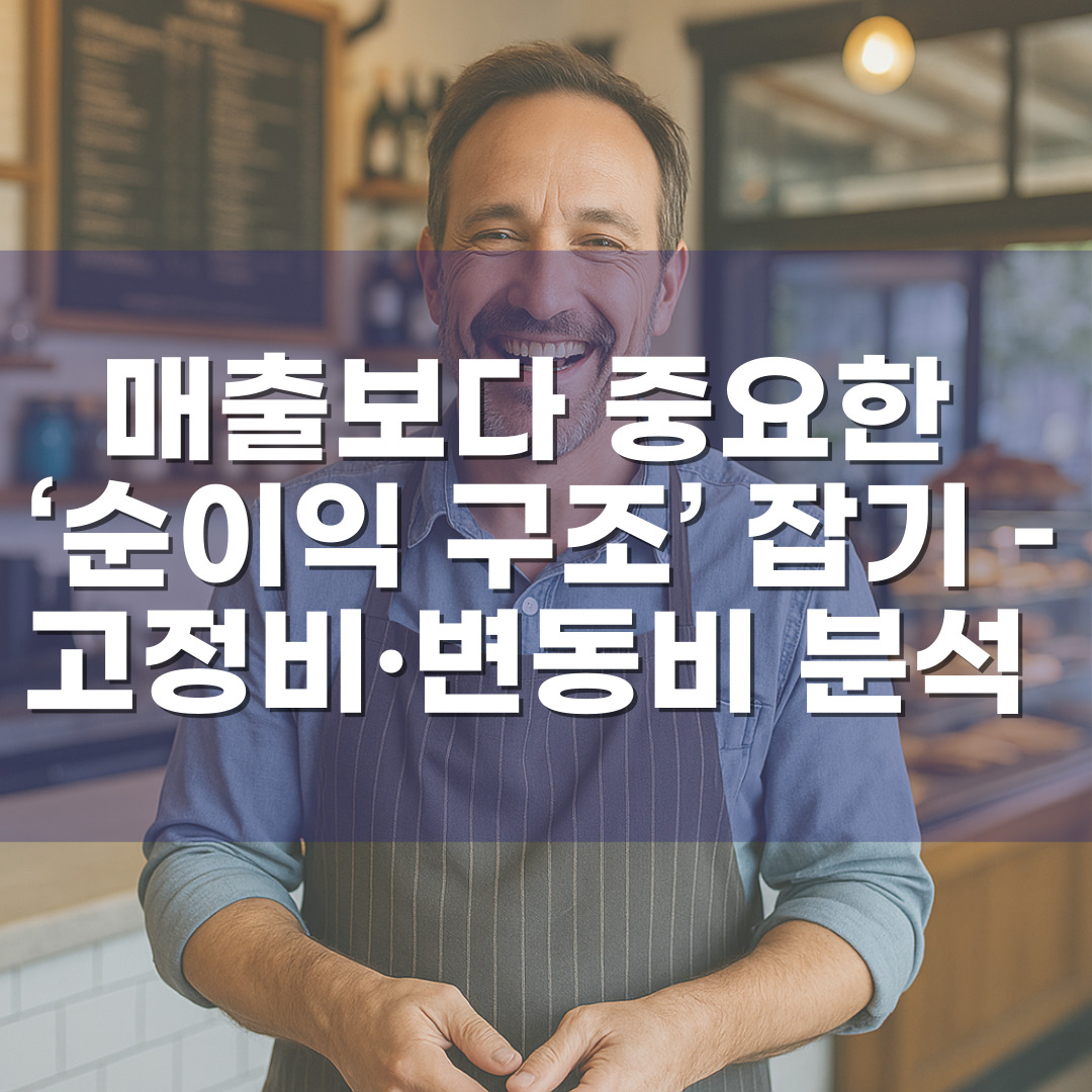 매출보다 중요한 ‘순이익 구조’ 잡기 – 고정비·변동비 분석 완전 가이드