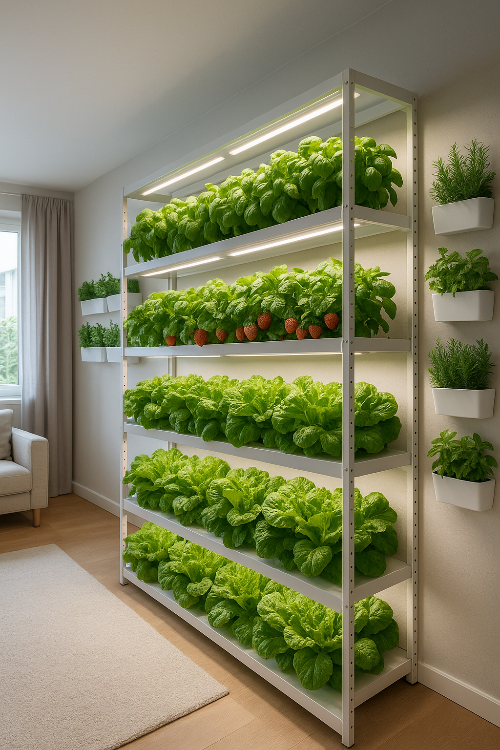 실내 농업 기술이 일반 텃밭과 다른 점